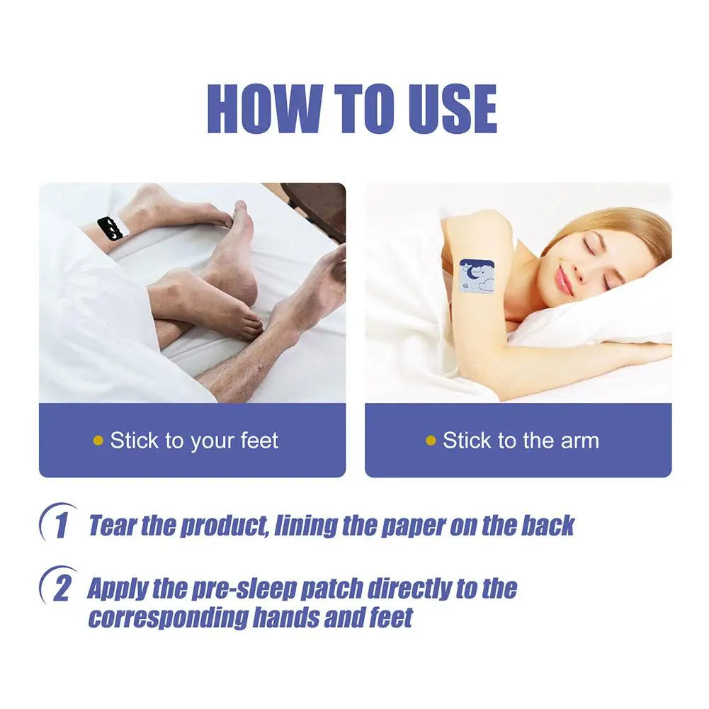 Sleep Aid Patch Headache Sickness Dizziness Treatment Nerve Stress Brain Help Sticker 28Pcs Sleeping Relax anti Soothing J1U8