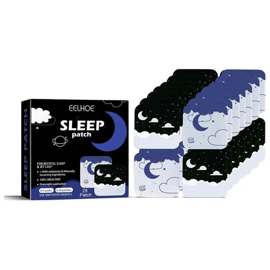 Sleep Aid Patch Headache Sickness Dizziness Treatment Nerve Stress Brain Help Sticker 28Pcs Sleeping Relax anti Soothing J1U8