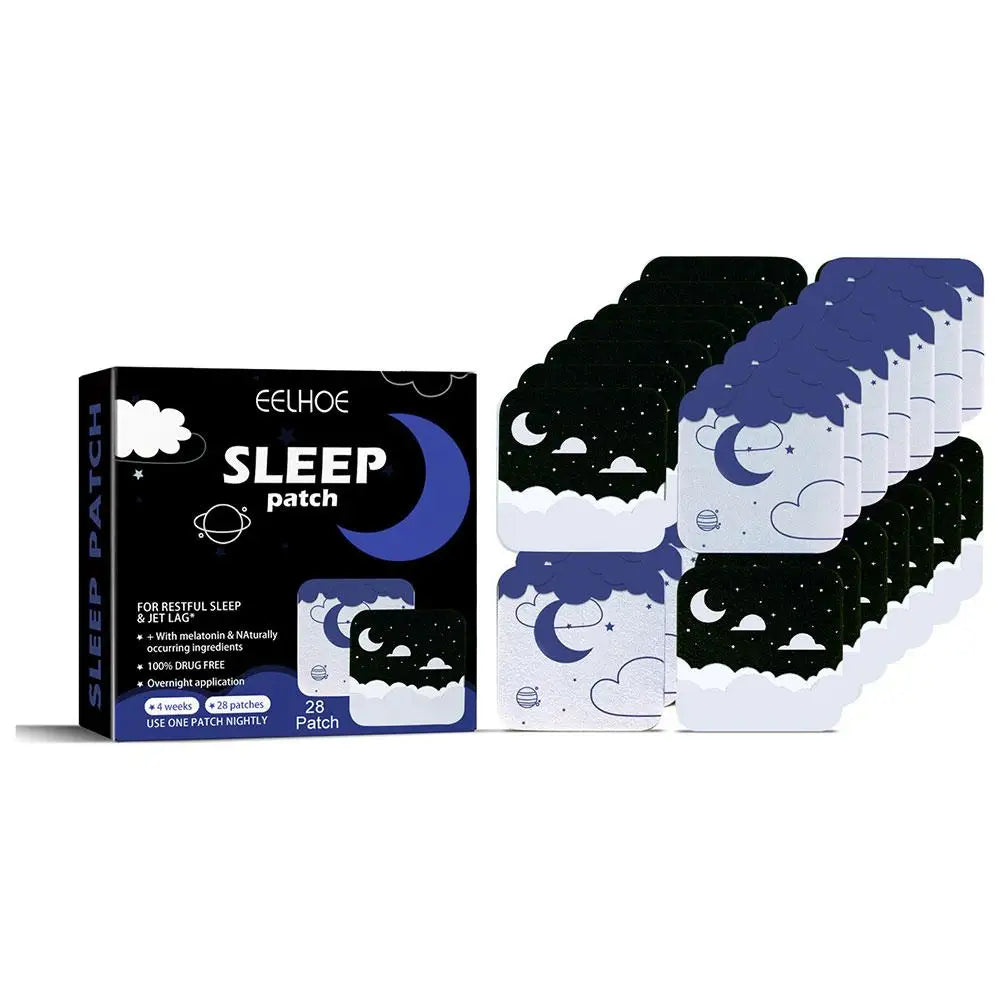 Sleep Aid Patch Headache Sickness Dizziness Treatment Nerve Stress Brain Help Sticker 28Pcs Sleeping Relax anti Soothing J1U8